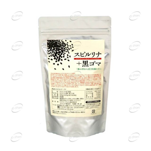ЯПОНСКА СПИРУЛИНА + ЧЕРЕН СУСАМ таблетки Japan Algae