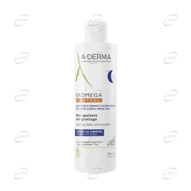 A-DERMA EXOMEGA CONTROL Успокояваща вана срещу разчесване