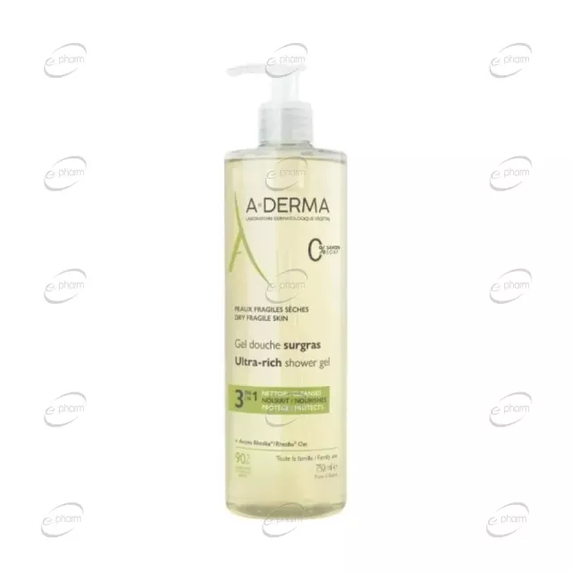 A-DERMA HYDRA-PROTECTIVE Свръхобогатен душ гел