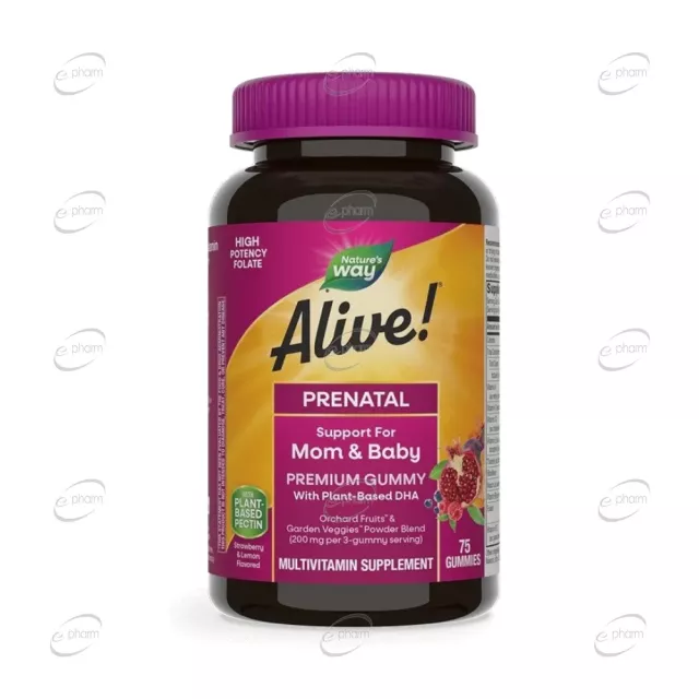 Alive МУЛТИВИТАМИНИ ЗА БРЕМЕННИ желирани таблетки Nature's Way