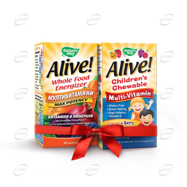 ПРОМО Alive Мултивитамини + Alive Мултивитамини за деца