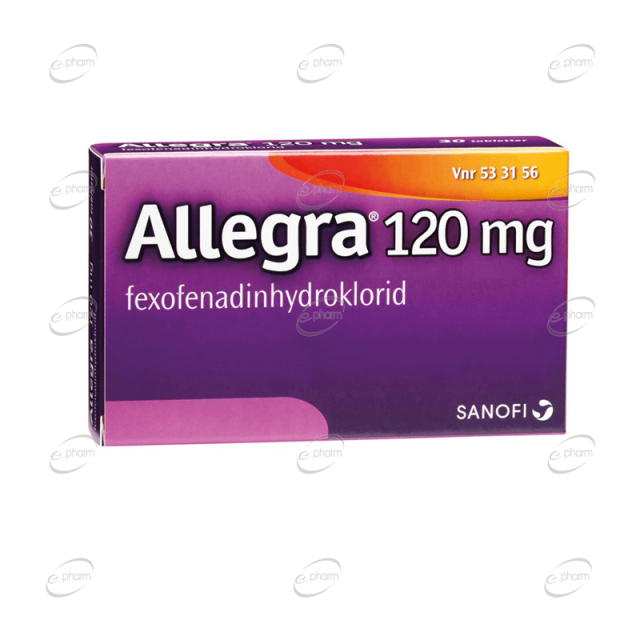 АЛЕГРА 120 мг таблетки