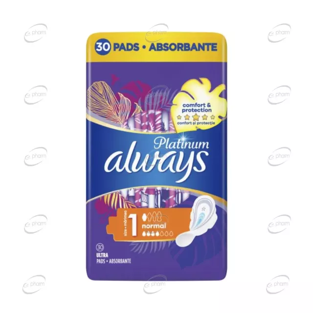 ALWAYS PLATINUM Normal Quatro 4D Дамски превръзки