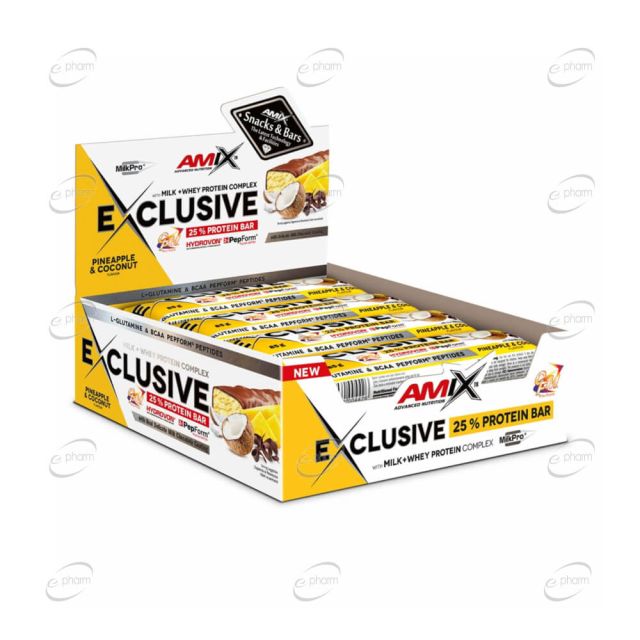 EXCLUSIVE PROTEIN BAR BOX протеинови барчета AMIX
