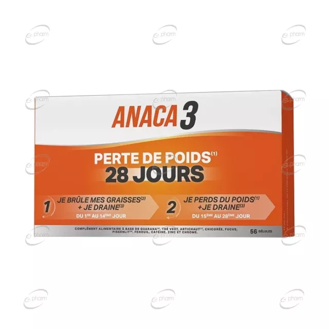 Anaca3 28-дневна програма за отслабване и срещу задържане на вода 3 в 1