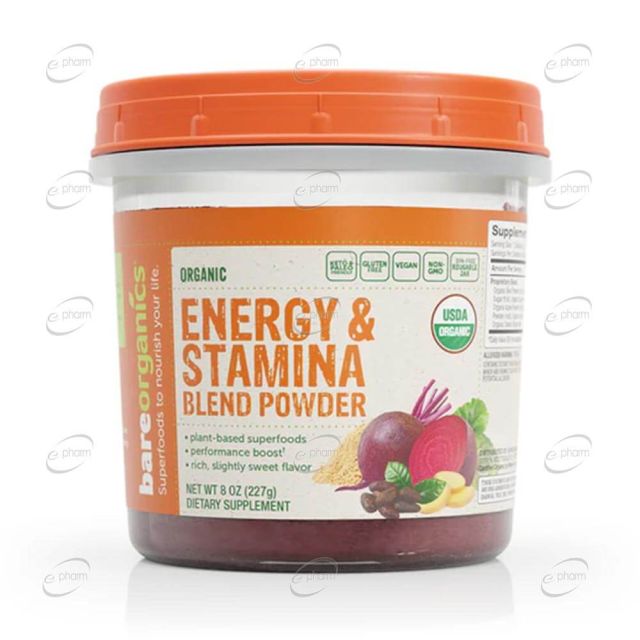 Energy and Stamina пудра BAREORGANICS