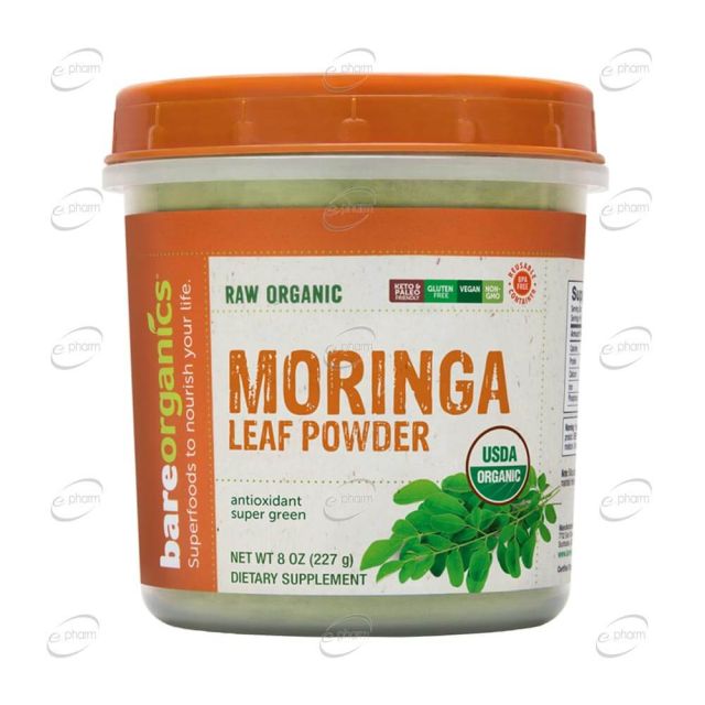 Moringa Leaf пудра BAREORGANICS