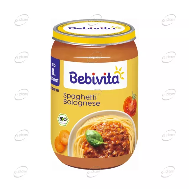 BEBIVITA Пюре спагети Болонезе 8+ месеца