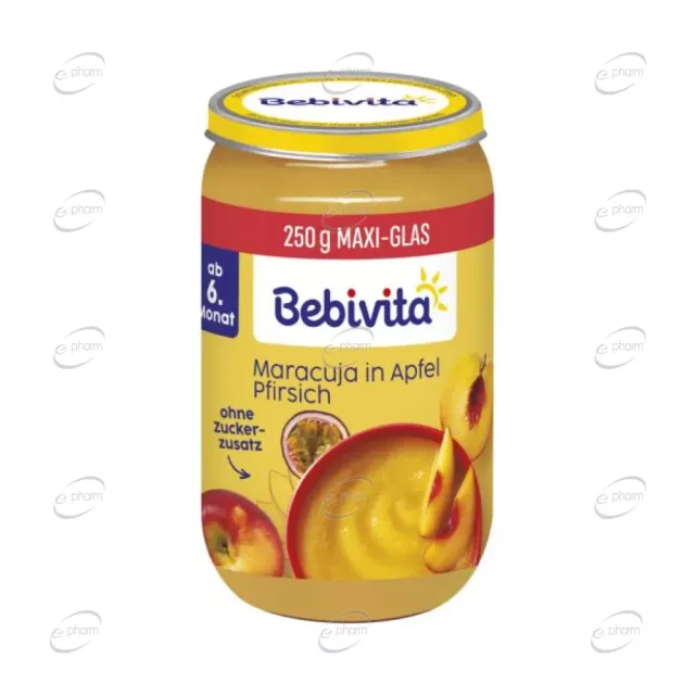 BEBIVITA БИО Пюре с круша и ябълка 5+ месеца