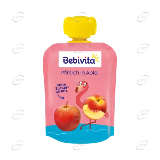 BEBIVITA Плодов пауч с праскова и ябълка