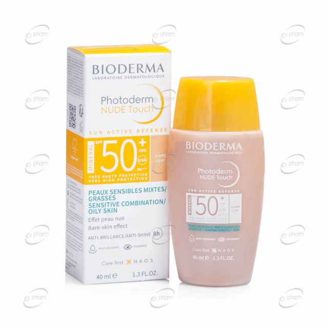 BIODERMA Photoderm Nude Touch SPF 50+ - светъл крем