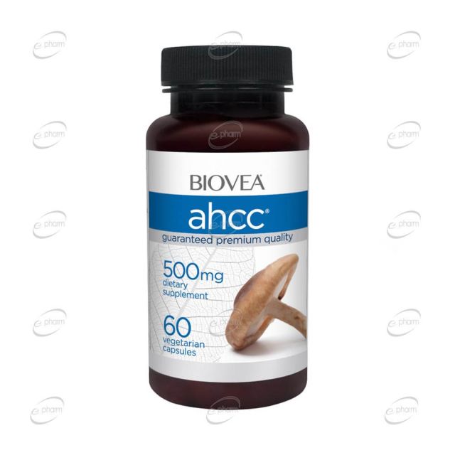 AHCC 500mg Mushroom Immunity Formula капсули BIOVEA