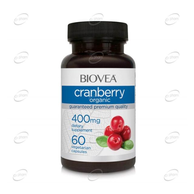 CRANBERRY ORGANIC 400 mg капсули BIOVEA