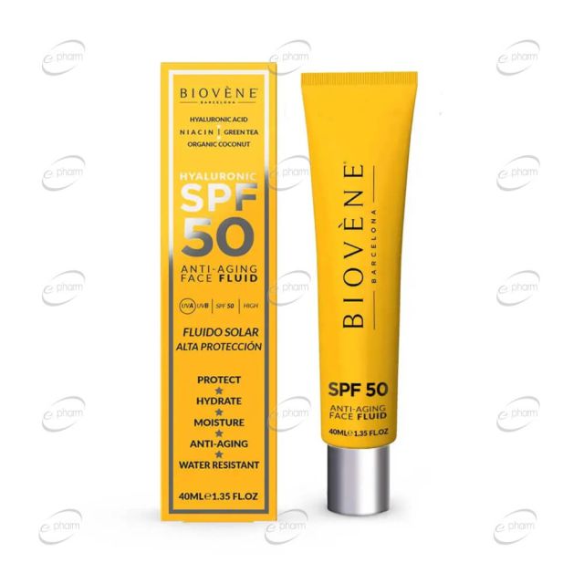 BIOVENE BARCELONA ANTI-AGING флуид за лице SPF 50