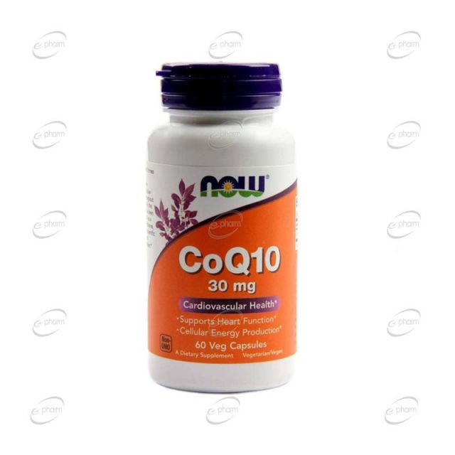 CoQ10 30 mg капсули Now Foods