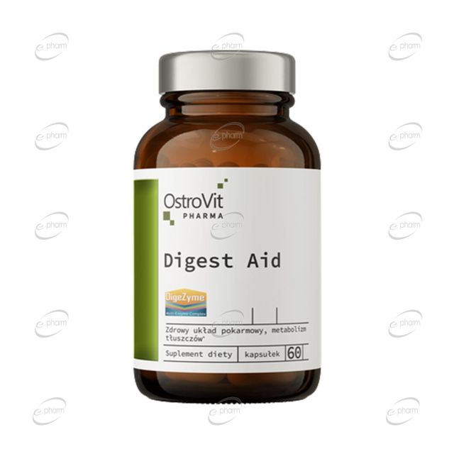 DIGEST AID + Ензими, билки и бетаин каспули OstroVit