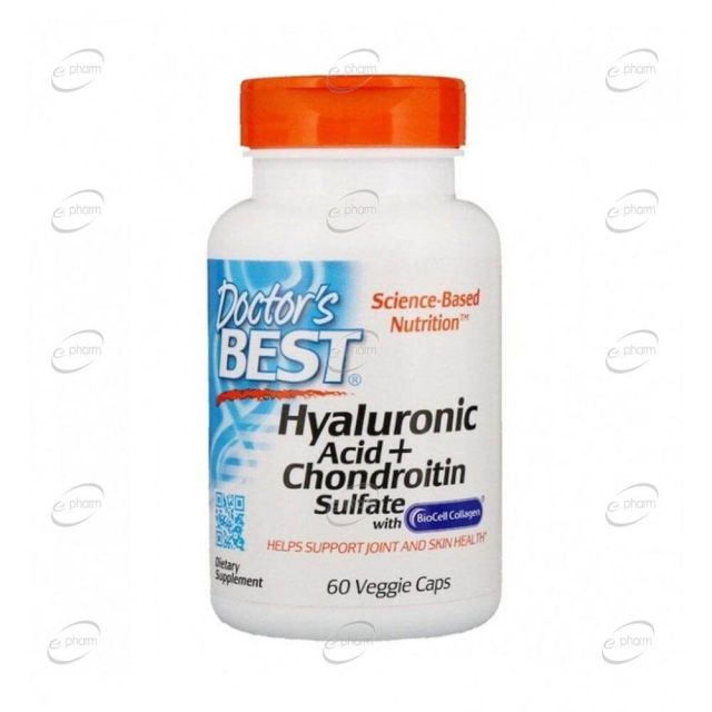 HYALURONIC ACID + CHONDROITIN SULFATE with BioCell COLLAGEN таблетки Doctor's Best