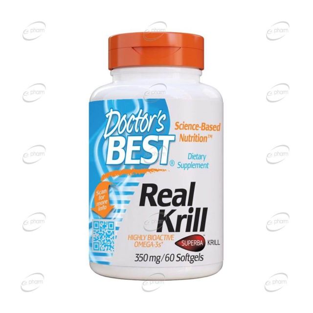 REAL KRILL 350 mg дражета Doctor's Best