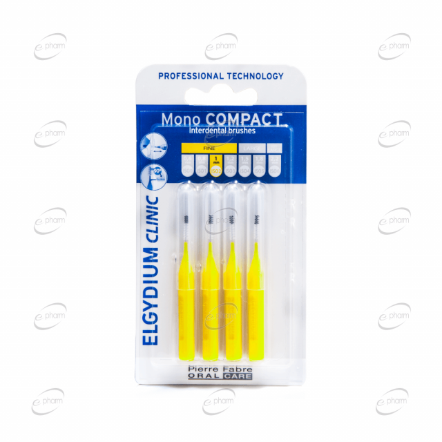 ELGYDIUM Clinic Mono Compact 1,0 мм интердентална четки за зъби