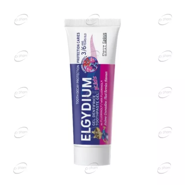 ELGYDIUM KIDS паста за зъби 3 -6 год Горски плод