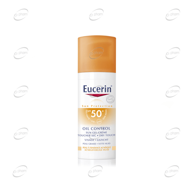 Eucerin Слънцезащитен гел-крем за лице за мазна кожа SPF 50+