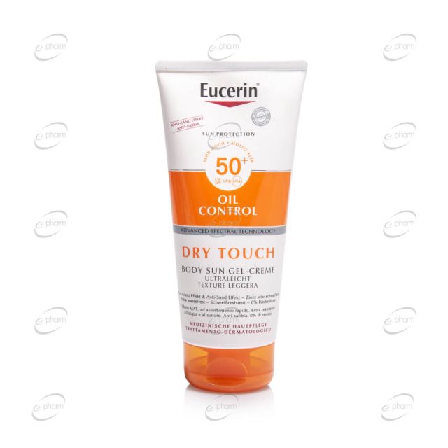 Eucerin Oil Control Слънцезащитен гел-крем за тяло SPF 50+