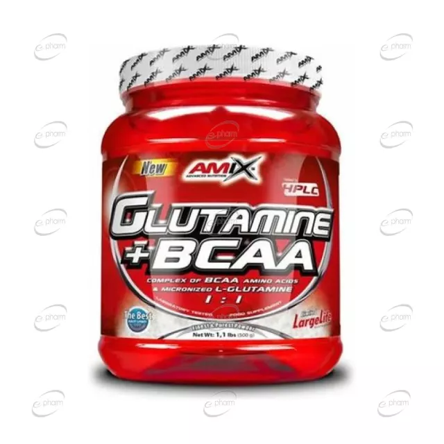 GLUTAMINE + BCAA пудра AMIX
