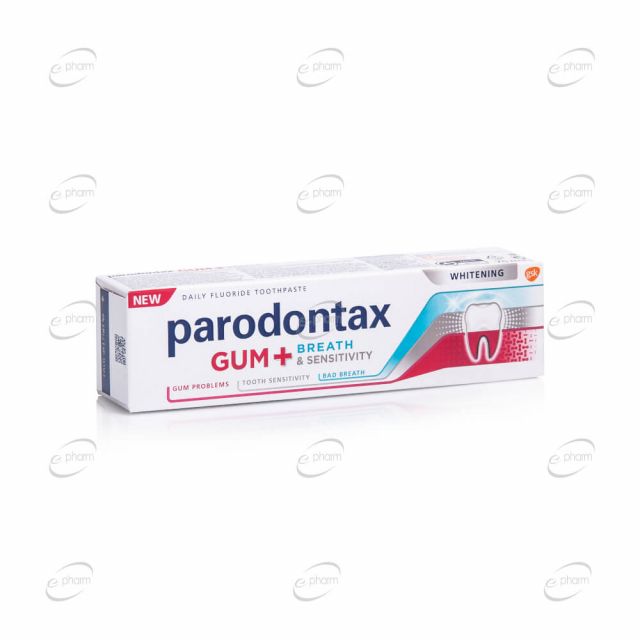 PARODONTAX gum + breath & sensitivity whitening