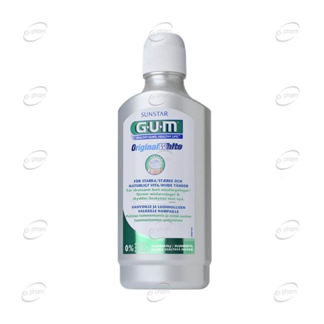 GUM Original White Избелваща вода за уста