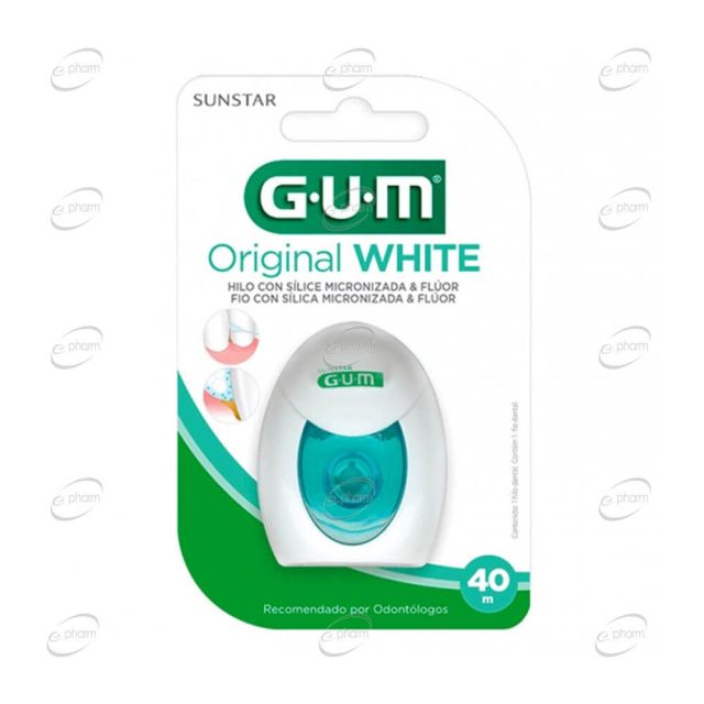 GUM Original White Избелващ конец за зъби