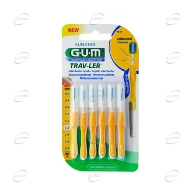 GUM Trav-Ler Интердентални четки за зъби 1.3 мм