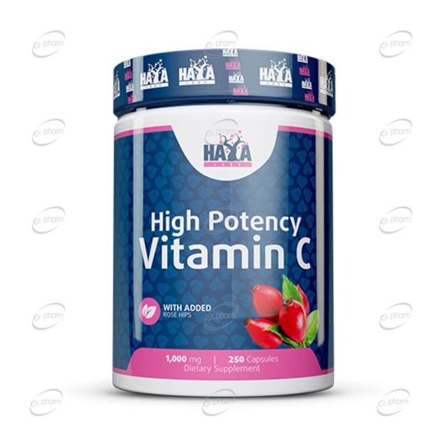 HIGH POTENCY VITAMIN C 1000 mg капсули Haya Labs