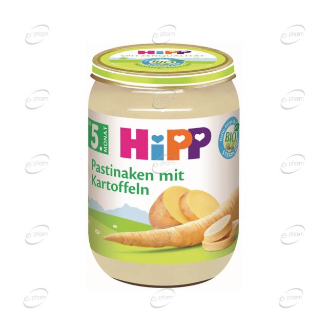 HIPP Пюре пащърнак с картофи 5+ месеца