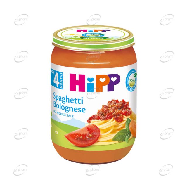 HIPP Пюре спагети болонезе 4+ месеца