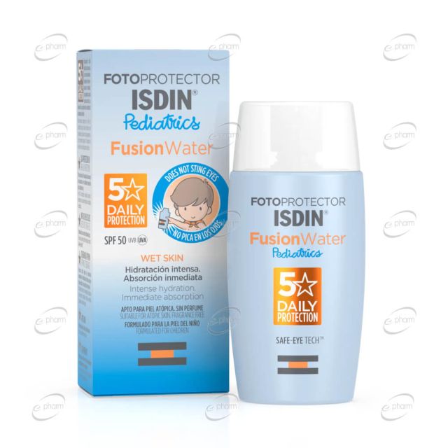 ISDIN FOTOPROTECTOR PEDIATRICS FUSION WATER слънцезащитен крем за деца SPF50