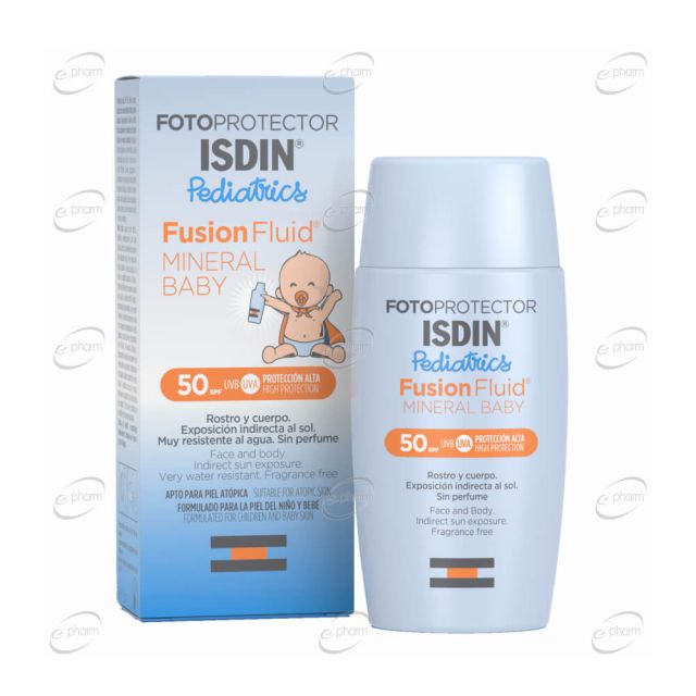 ISDIN Fotoprotector Pediatrics MINERAL BABY Слънцезащитен крем за бебета SPF50