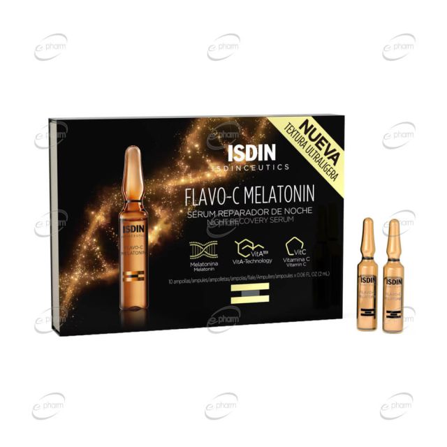 ISDIN ISDINCEUTICS FLAVO C MELATONIN Нощен възстановяващ серум
