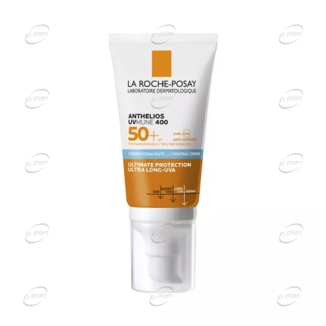 LA ROCHE POSAY ANTHELIOS UVmune Хидратиращ крем за лице SPF 50+ - с аромат