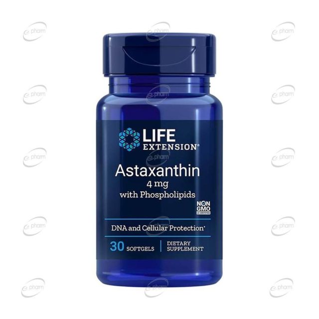 ASTAXANTHIN + PHOSPHOLIPIDS дражета Life Extension