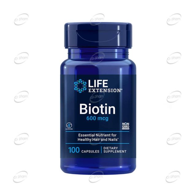 BIOTIN 600 mcg капсули Life Extension