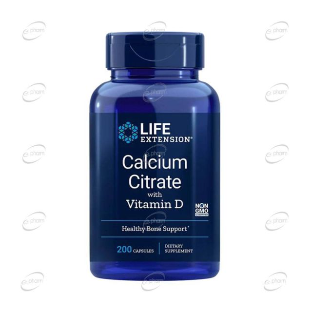 CALCIUM CITRATE with VITAMIN D3 капсули Life Extension