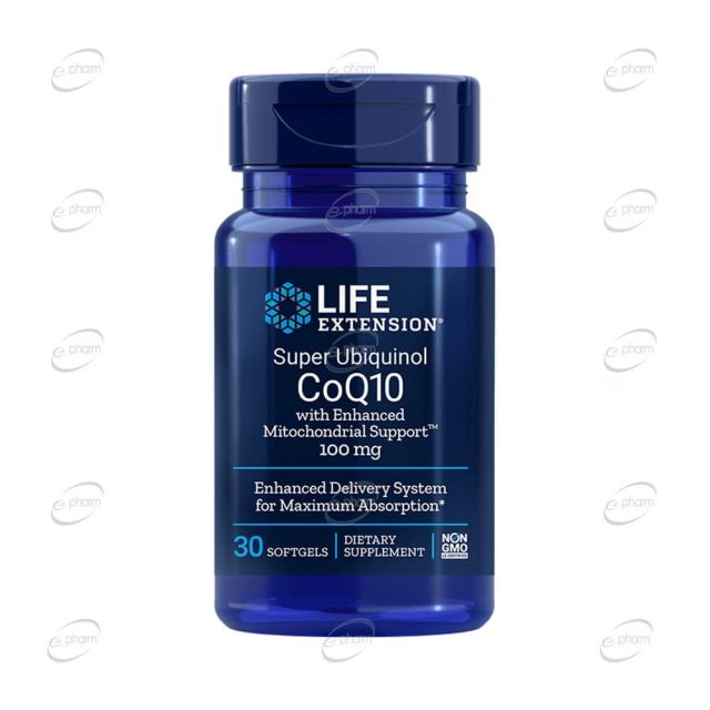 SUPER UBIQUINOL CoQ10 дражета Life Extension