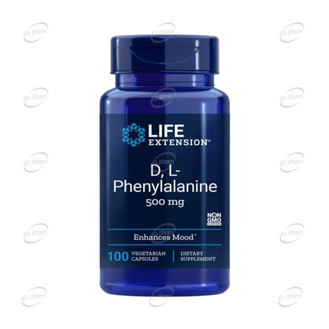 D L-PHENYLALANINE 500 mg капсули Life Extension