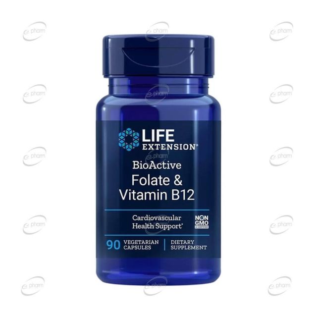 BioActive FOLATE and VITAMIN B12 капсули Life Extension