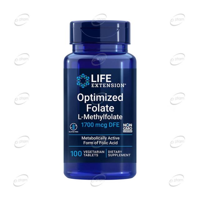 OPTIMIZED FOLATE L-Methylfolate таблетки Life Extension
