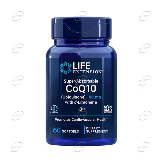 CoQ10 100 mg with d-Limonene дражета Life Extension