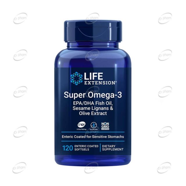 SUPER OMEGA-3 дражета Life Extension