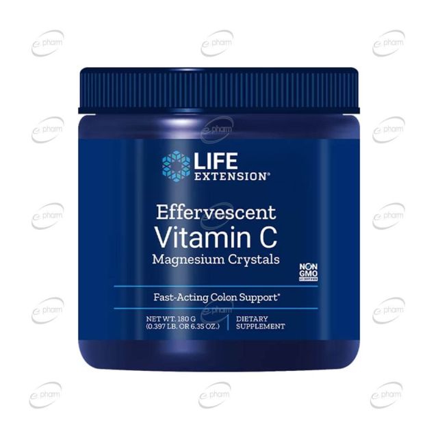 EFFERVESCENT VITAMIN C MAGNESIUM CRYSTALS пудра Life Extension