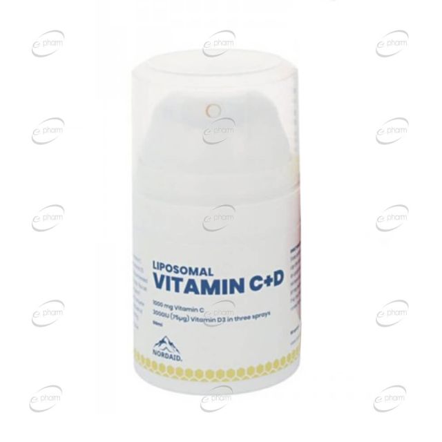 ЛИПОЗОМЕН ВИТАМИН C + D3 гел NORDAID
