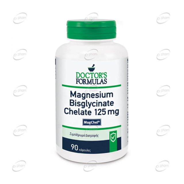 MAGNESIUM BISGLYCINATE CHELATE 125 mg капсули Doctors Formulas